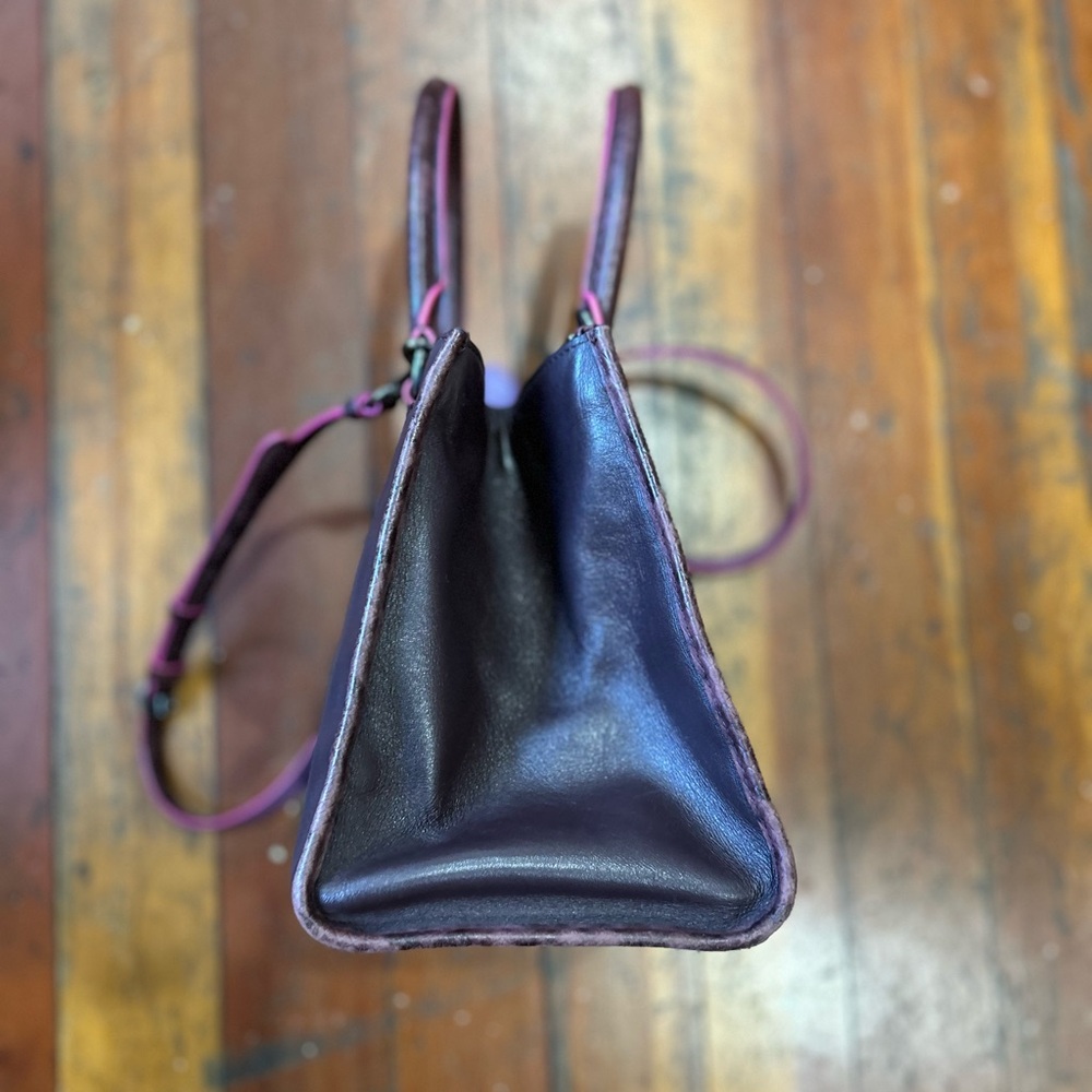 Coach Crosby Carryall* Oxblood and Exotic Leather Trim - Picture 12 of 16